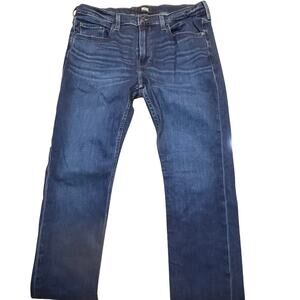 PAIGE Federal Slim Straight Jeans Dark Wash Stretch Denim Men Size 34